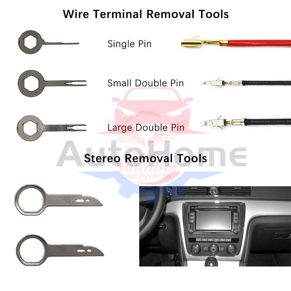 19pcs Car Trim Removal Tool Set Hand Tools Pry Bar Panel Door Interior Clip Kit