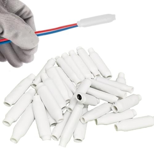Low Voltage Wire Connectors, White Dry B-Connectors Telephone Alarm Wire Crimp