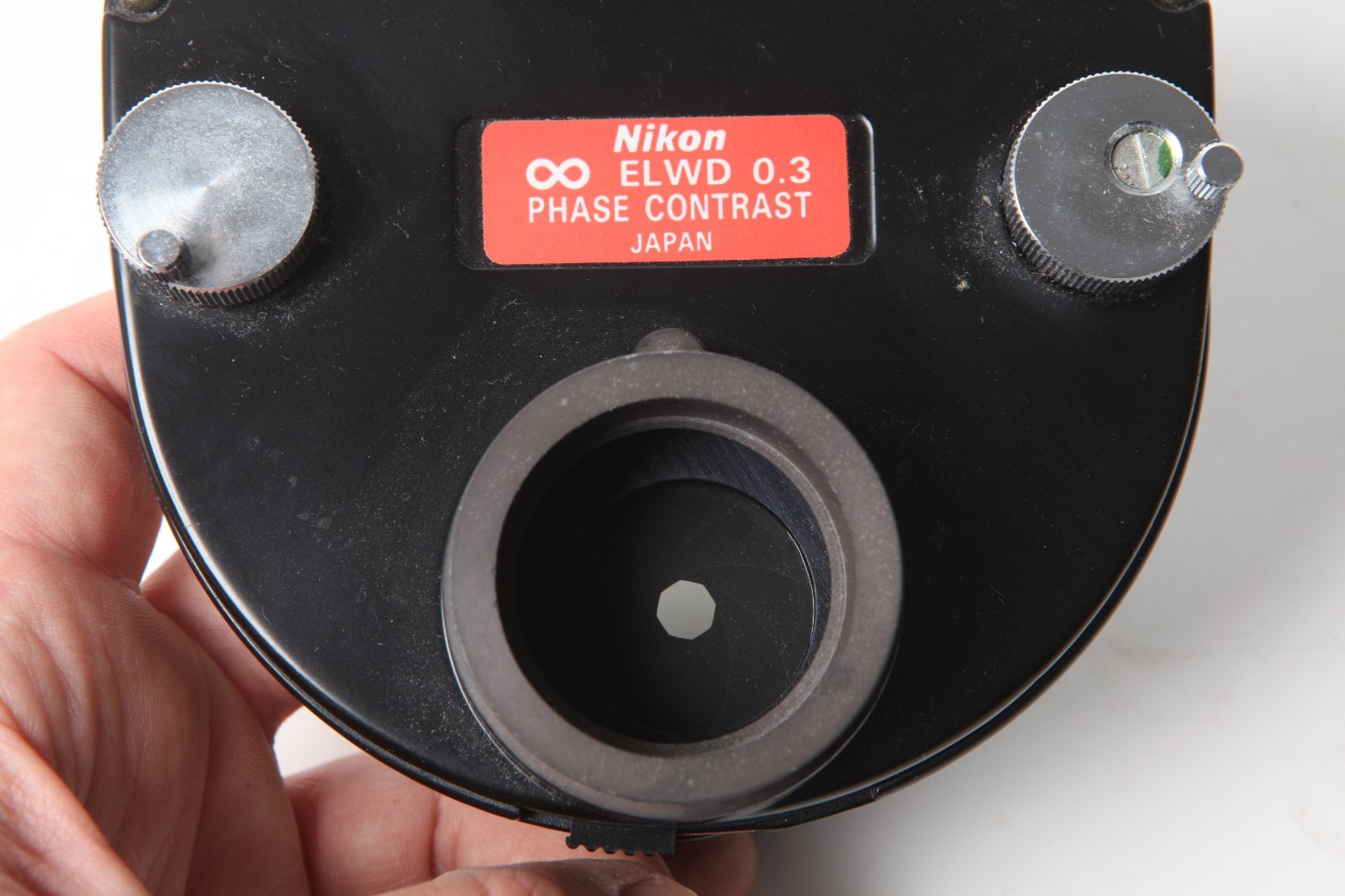 NIKON PHASE CONTRAST CONDENSER ELWD 0.3 Inverted Microscope Eclipse TE300 Ti Etc