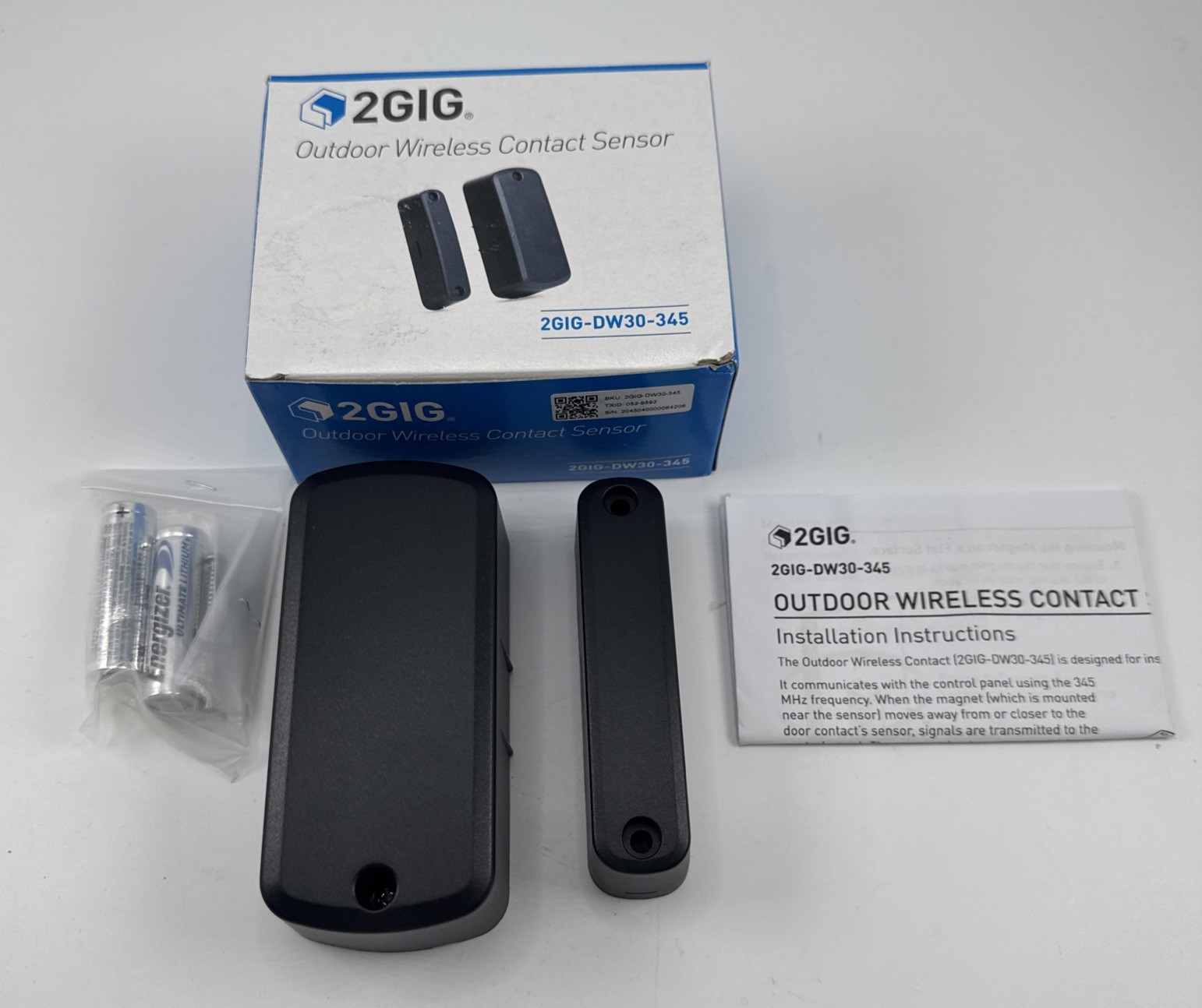 2GIG-DW30-345 Outdoor Wireless Contact Sensor Brand New!