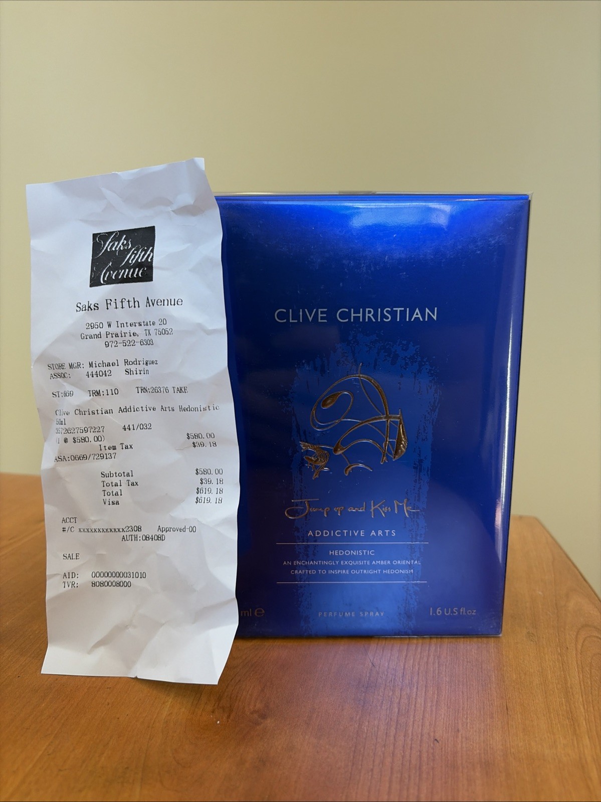 Clive Christian Jump Up and Kiss Me HEDONISTIC 50ml - SEALED Box with Receipt!!!