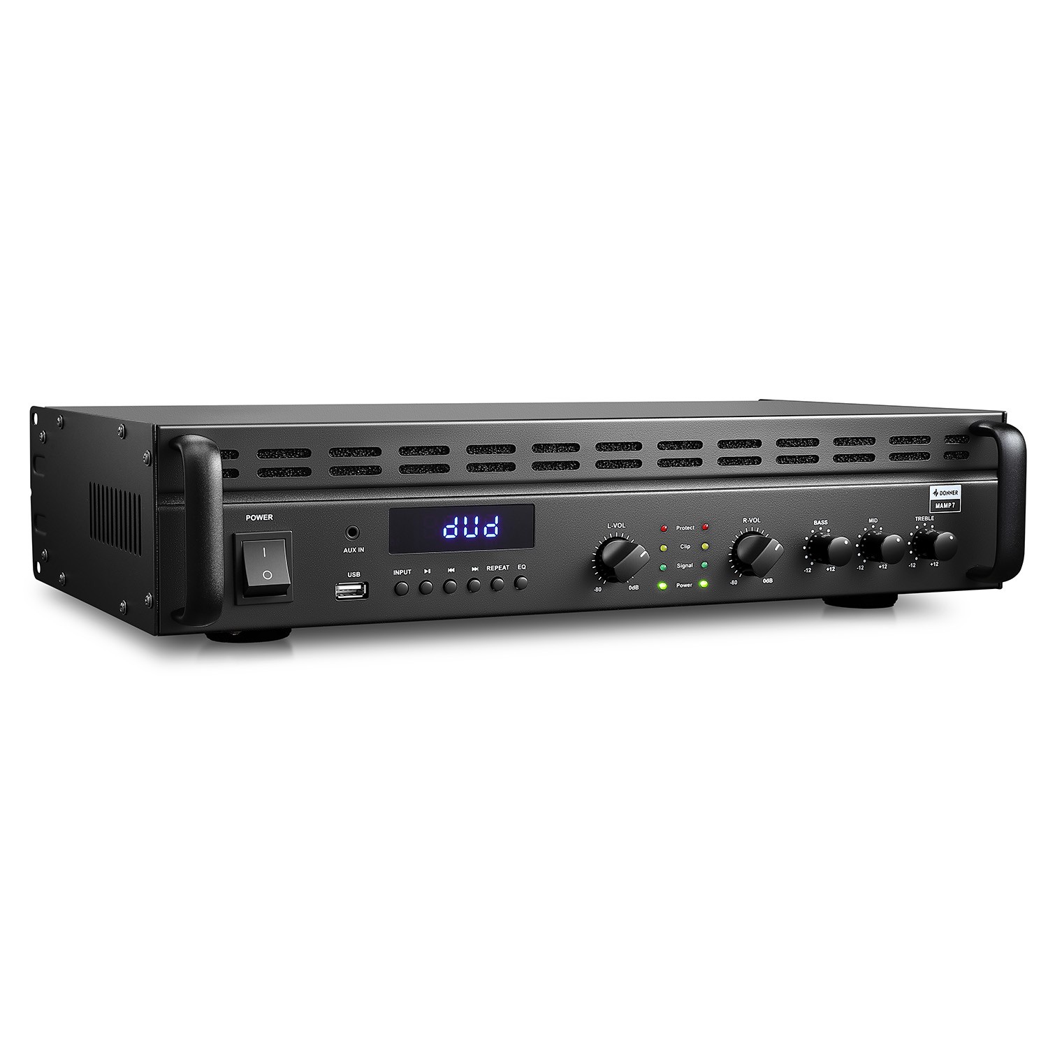 Donner MAMP7 Audio Amp PA Amplifier Receiver 100W RMS 225W in Bridge Bluetooth