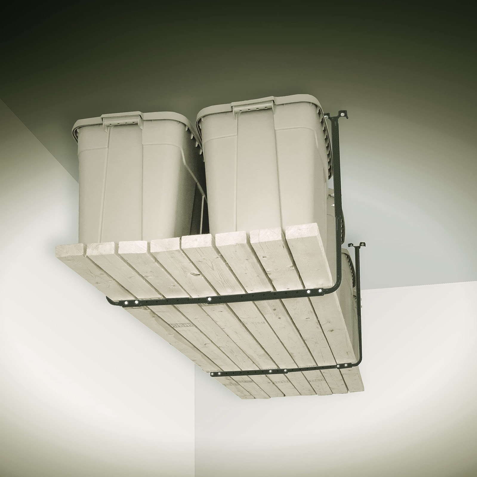 Adjustable Garage Ceiling Mount Storage Rack Kit, Ceiling Shelving Mounts, 34...