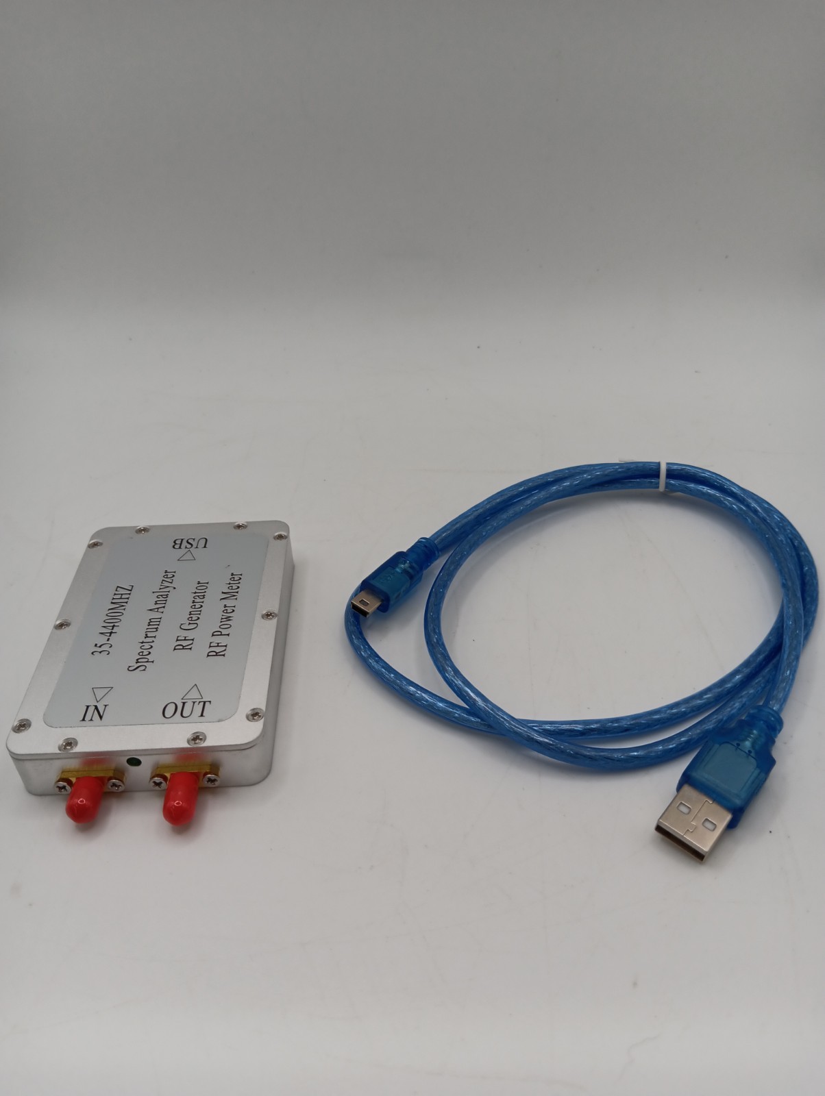 Spectrum Analyzer 35-4400MHz USB RF Frequency Source Power Meter with Cable