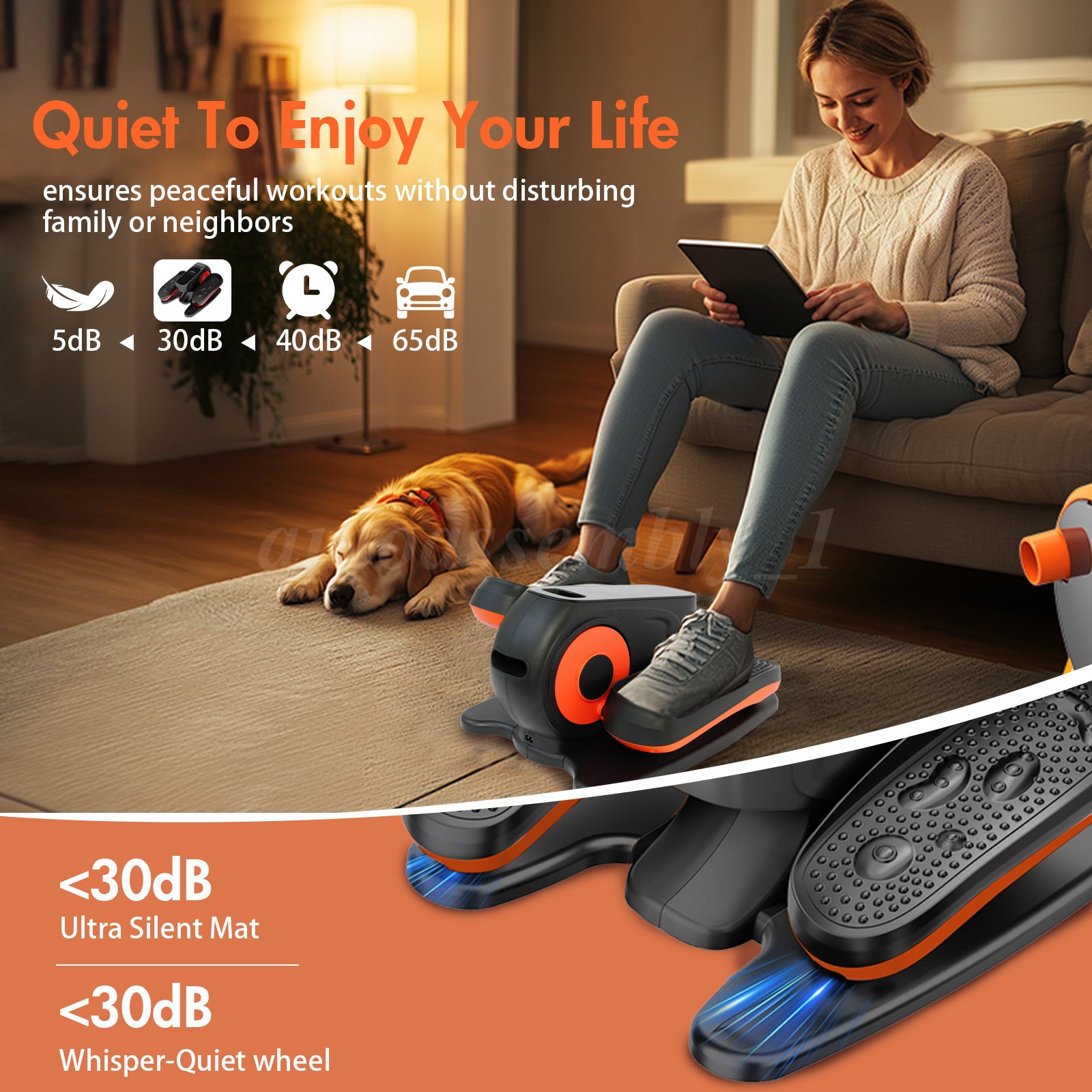 Ellipse Leg Exerciser Under Desk Elliptical Machine as Seen on TV Seated Eclipse