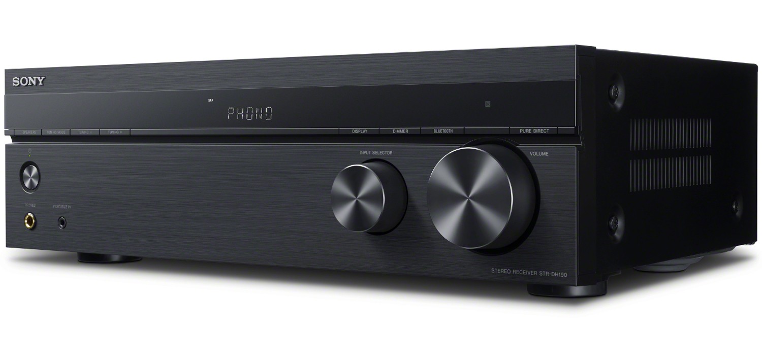 Sony STRDH190 2-ch Stereo Receiver with Phono Inputs and Bluetooth bundle