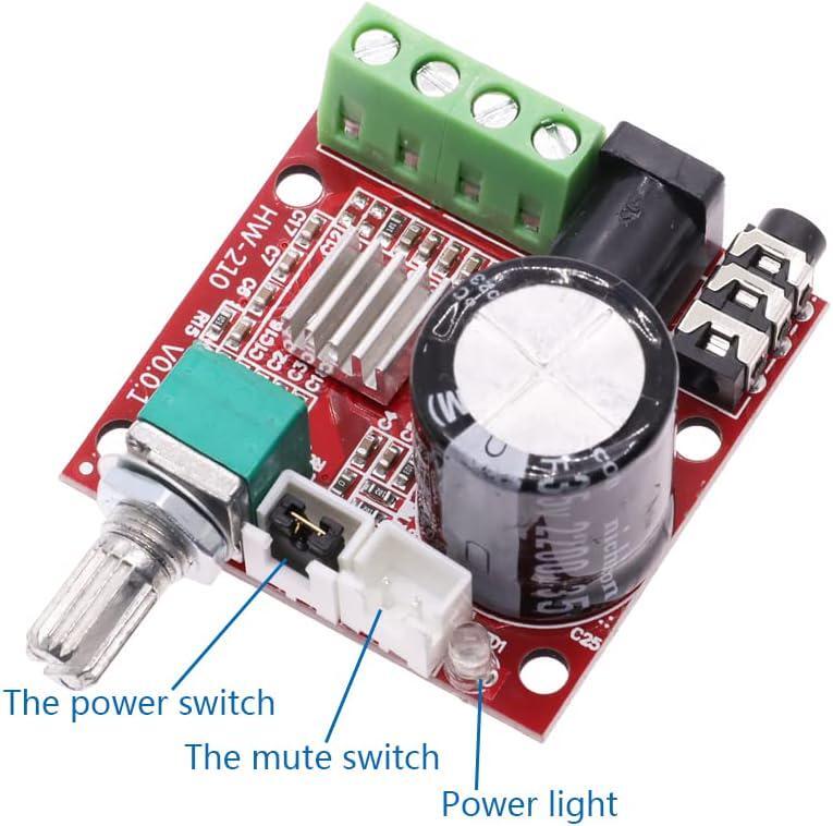 Mini 2.0 Hi-fi Electronic Stereo Audio Assembled Amplifier Portable AMP 10W+10W