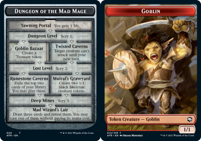 Dungeon of the Mad Mage // Goblin Token x4 - Adventures in the Forgotten Realms