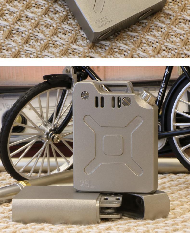 Creative CNC Fuel Lighter Mechanical Catapult Design Stainless Steel Refillable