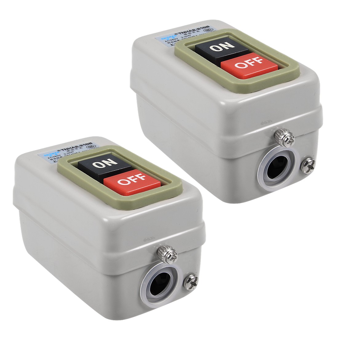 2Pack Start Stop Push Button Switch On/Off 15A BS216B for Electric Tool