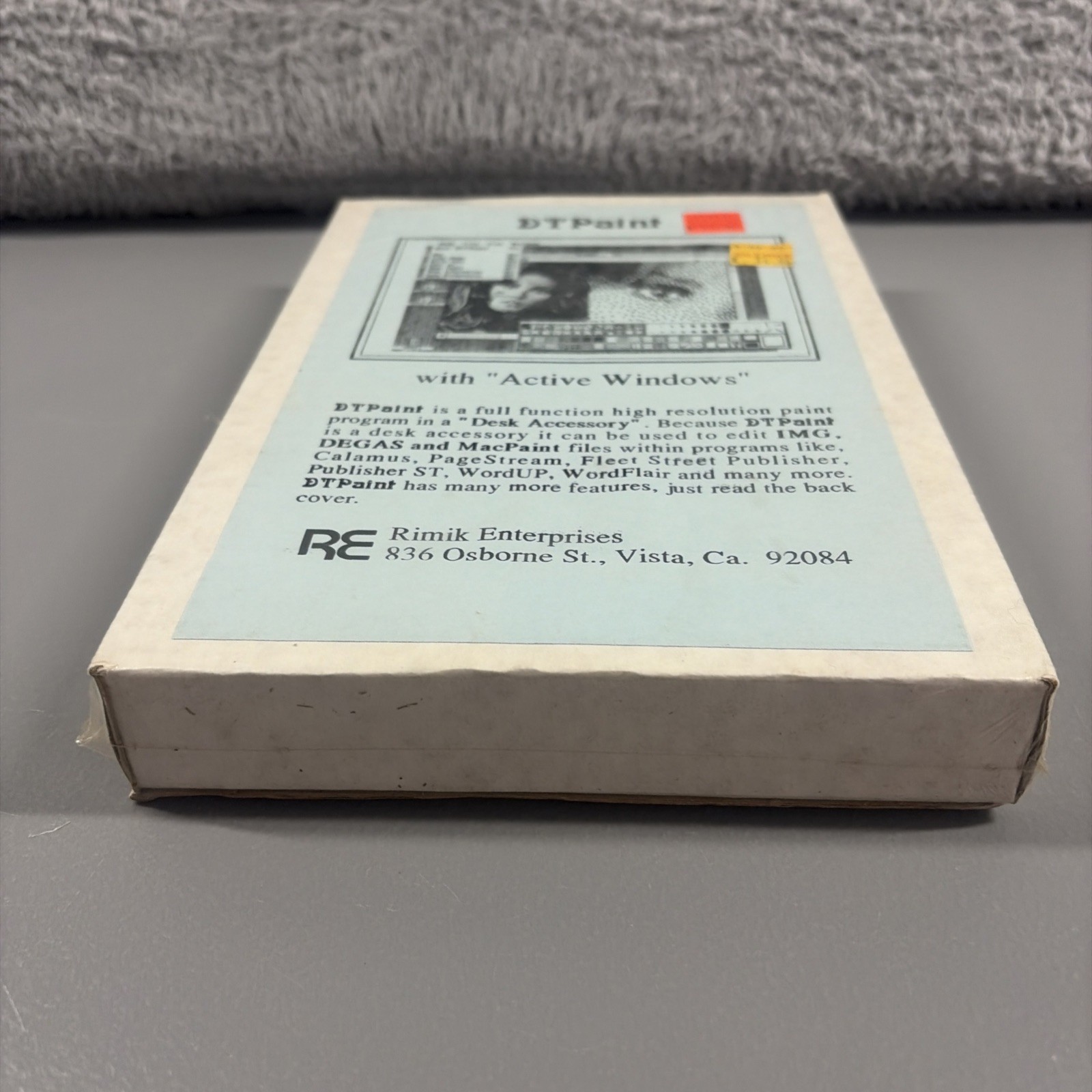 Vintage Atari Software - DTPaint Rimik Enterprises Paint Program Image Editor