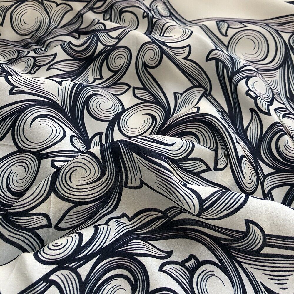 100% Satin Silk Scarf Men Bandanna Japanese Square Office Necktie Hairband 53 cm