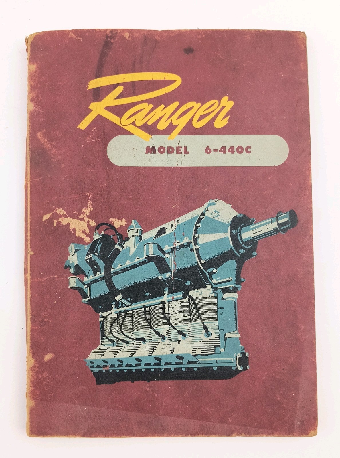 Ranger Aircraft Fairchild Engines Model 6-440C 1943 Original Manual L1