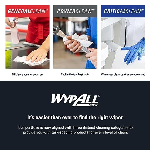 WypAll GeneralClean X60 Cloths Multi-Task Cleaning Wipes 10 Boxes, White