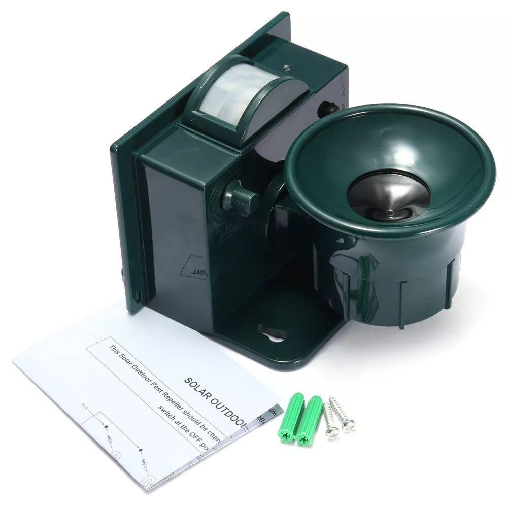 Solar Ultrasonic Bird Repellers Scarer Pest Control Fox Deterrent Motion Sensor