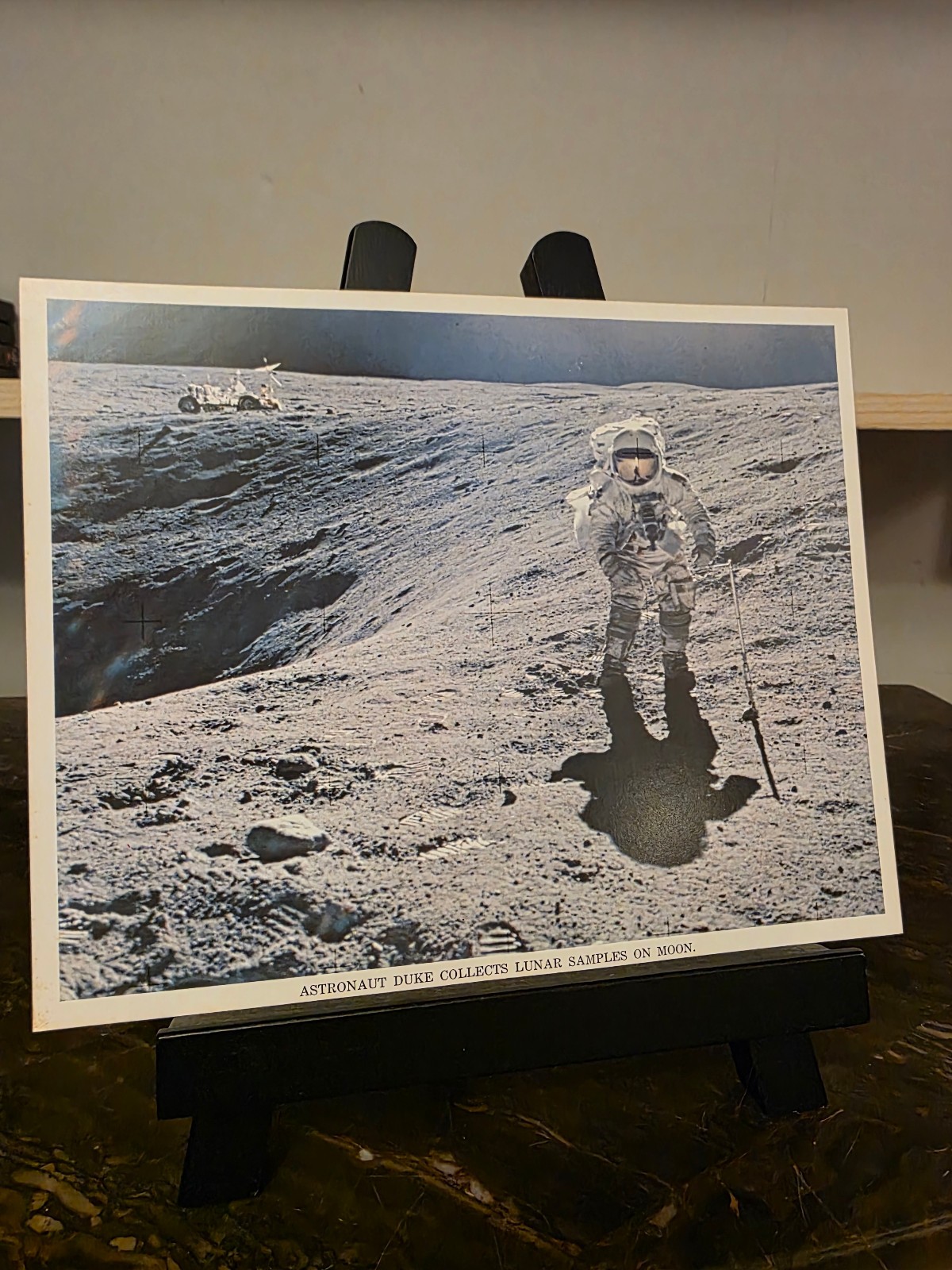 Vintage 8" x 10" NASA Print of Apollo 16 EVA  MSCL-89