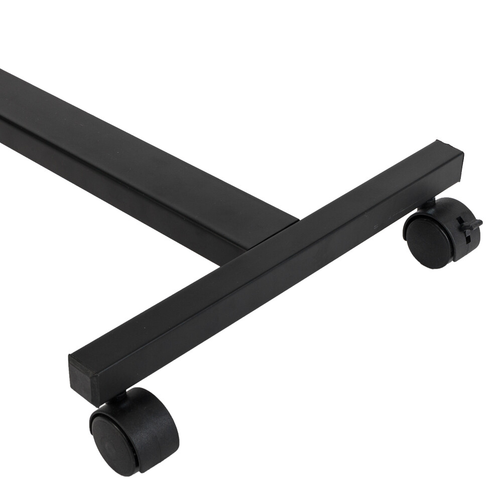 Height Angle Adjustable Overbed Rolling Table Over Bed Laptop Computer Desk NEW