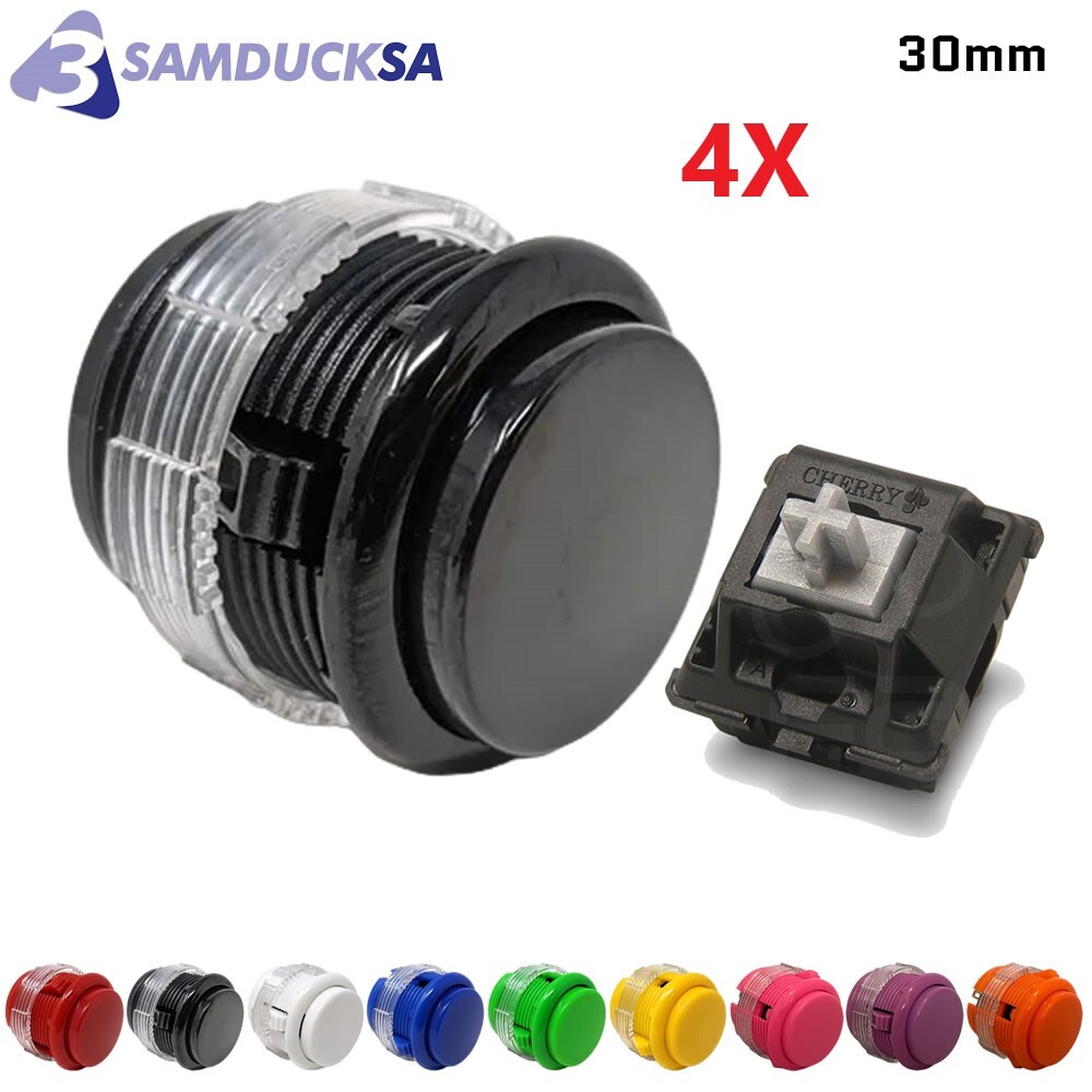 Crown SDB-203-S 30mm Silent Buttons (4pcs) – Cherry MX Screw-In