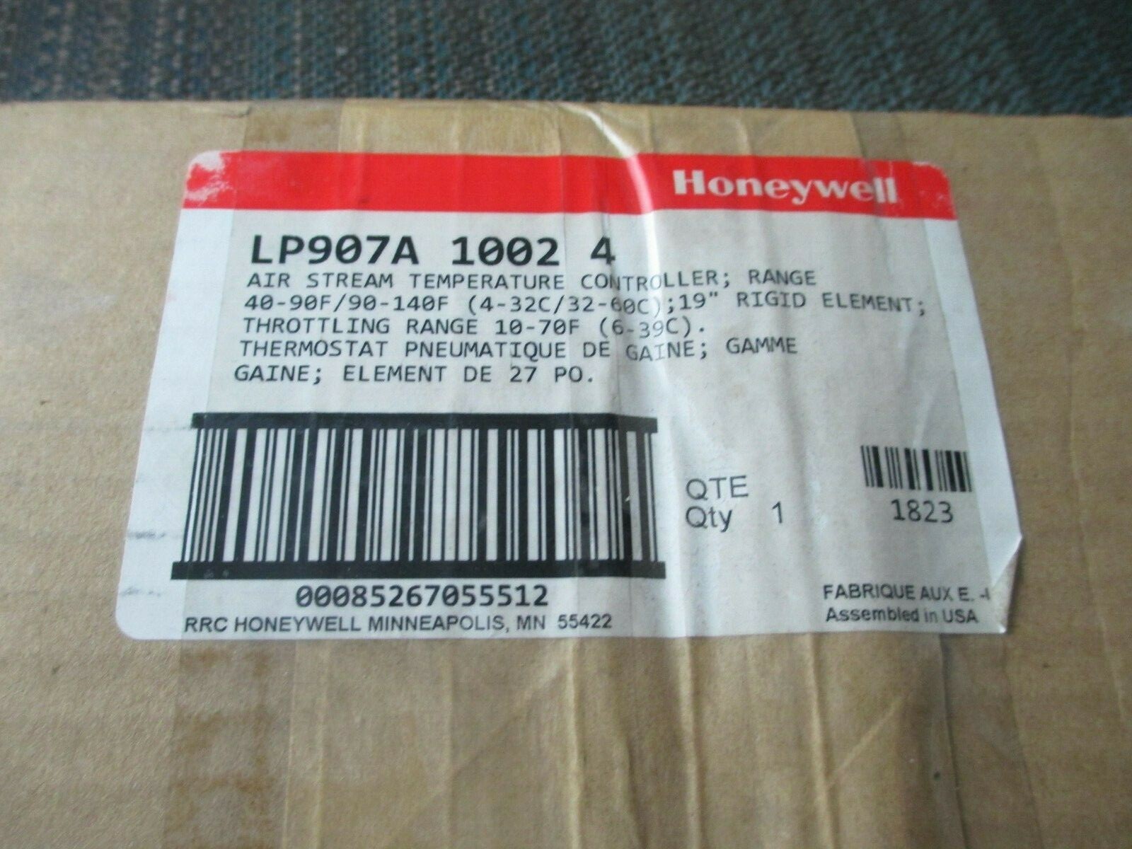 Honeywell LP907A1002 Air Stream Temperature Controller   NEW!