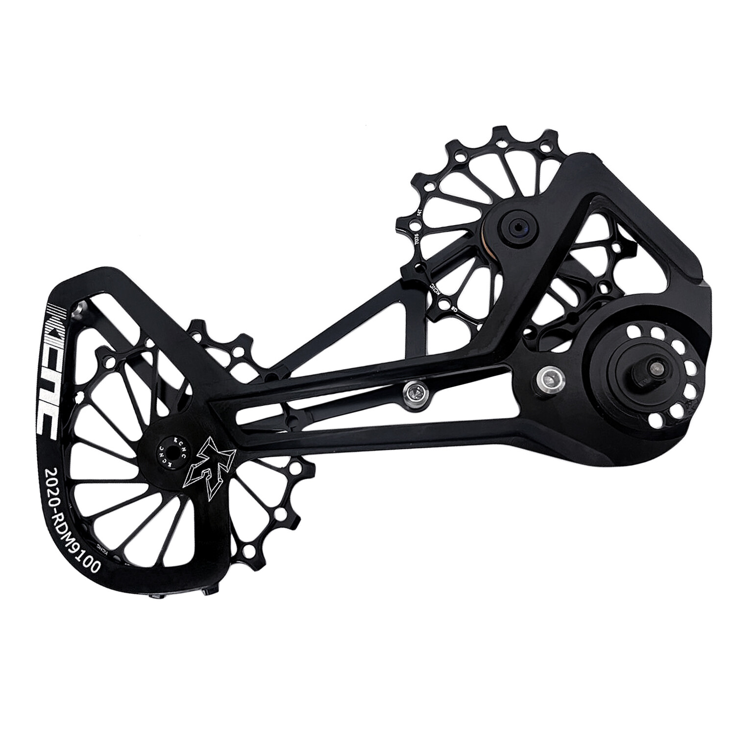 KCNC MTB Oversized Pulley Cage For Shimano XTR RD-M9100 , Black