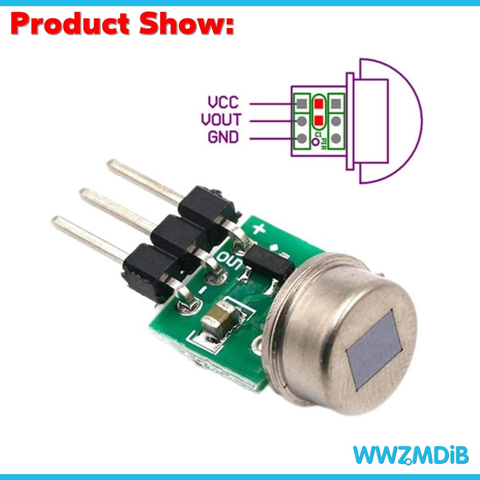 WWZMDiB 5Pcs AM312 Mini Pir Motion Sensor Module HC-SR312 IR Human white