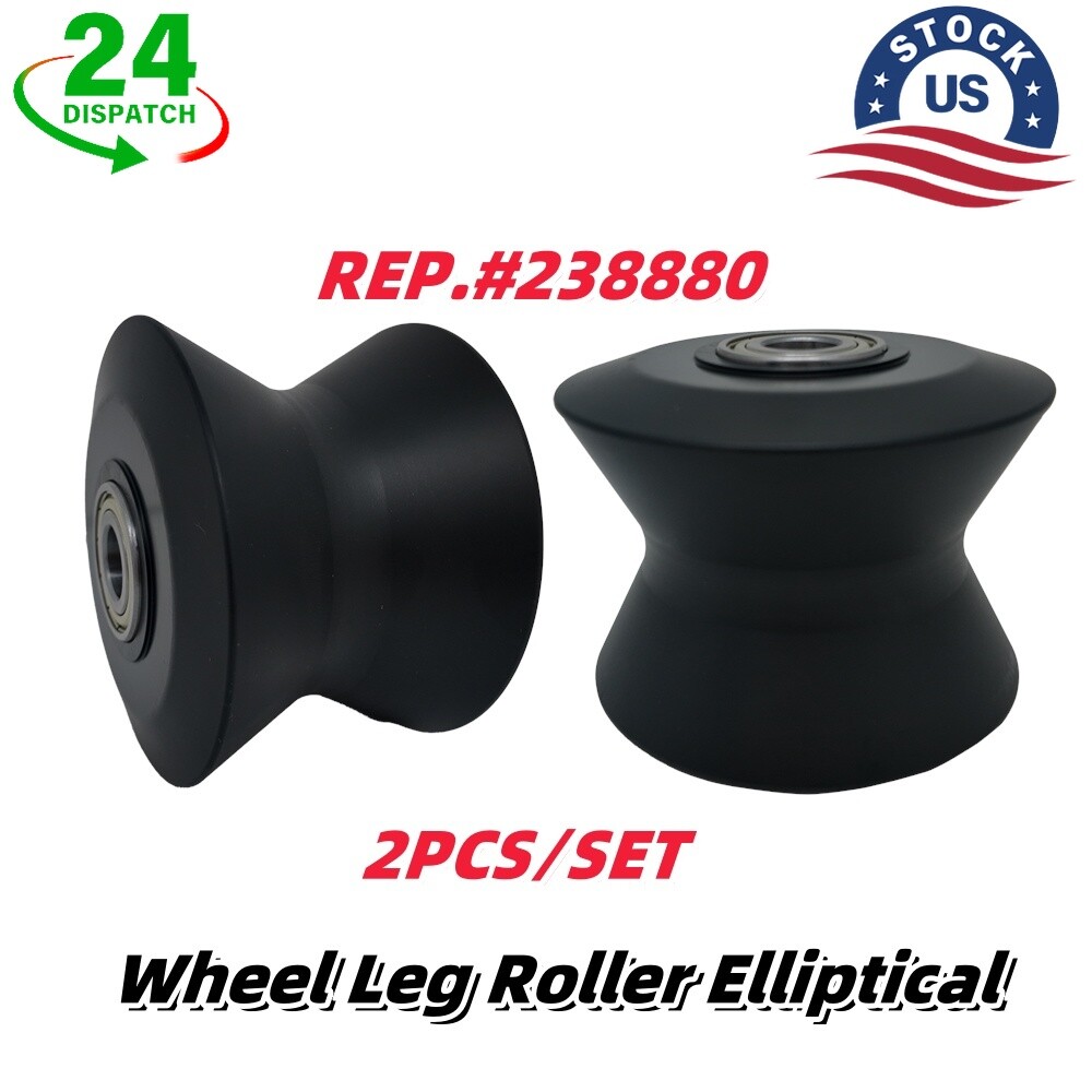 2PC For Gold's Gym Cross Trainer 510 Elliptical Roller Wheel Repalcement 238880