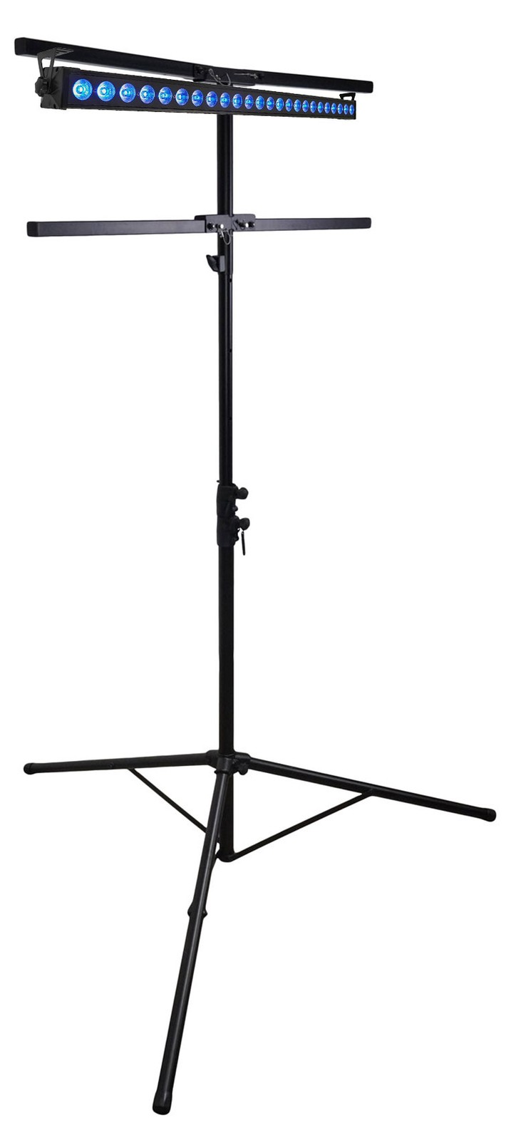 Rockville BATTERY STRIP 24 Rechargeable RGBW DJ Wash Light Bar w/DMX+Tree Stand