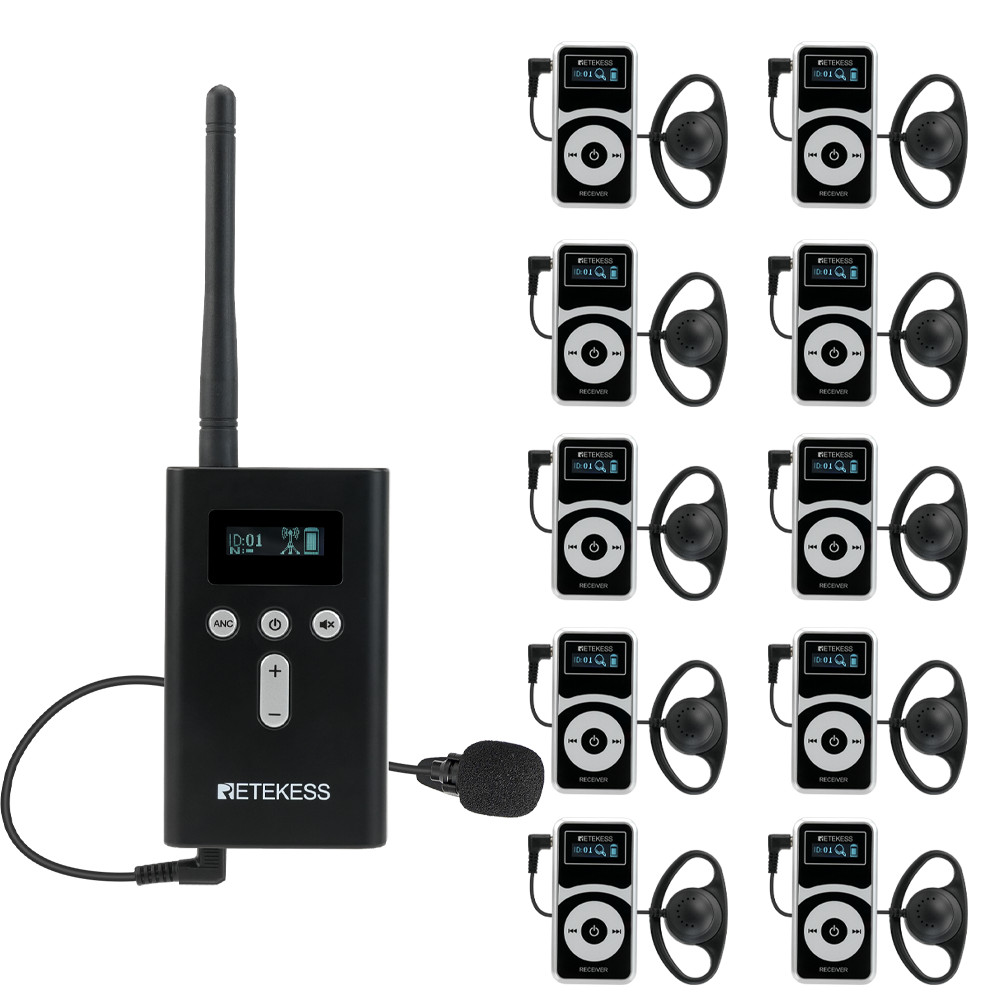T130P 525ft Simultaneous Interpretation System Long Standby 36h for Church