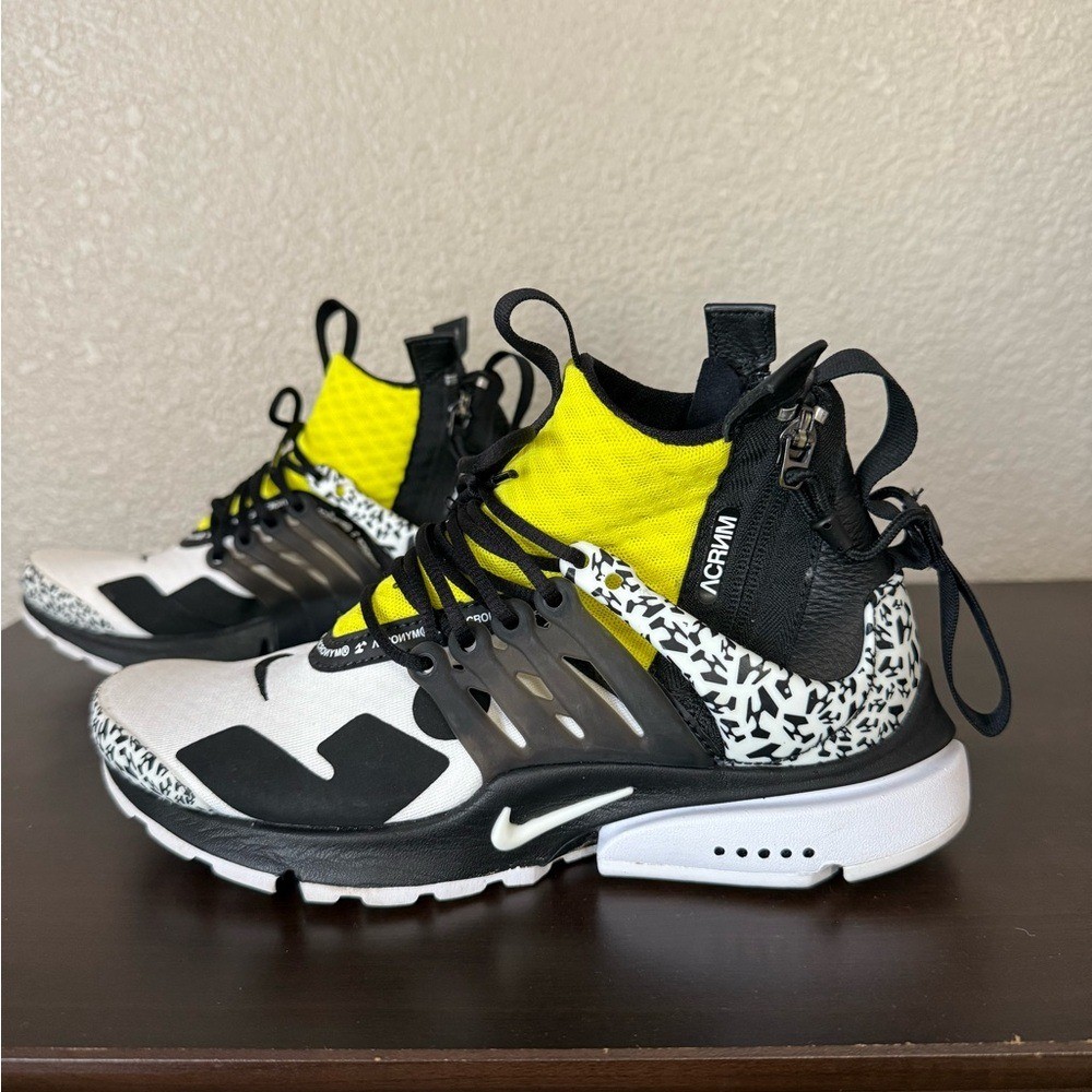 Nike Acronym x Air Presto Mid Dynamic Yellow Sneakers size 5 Men AH7832-100