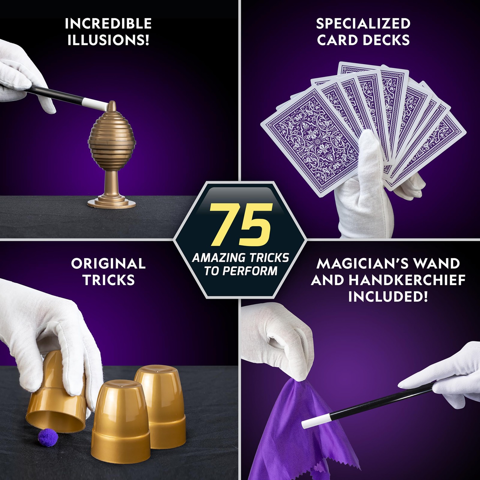 National Geographic Mega Magic Kit with 75+ Tricks for One Size, Multicolor