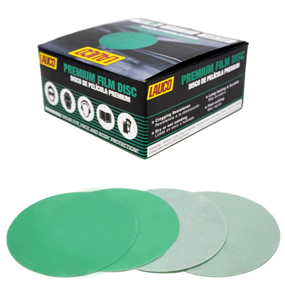Premium 6" Hook and Loop Sanding Ceramic Discs (Box of 50) - (GRIT-1500) 25946