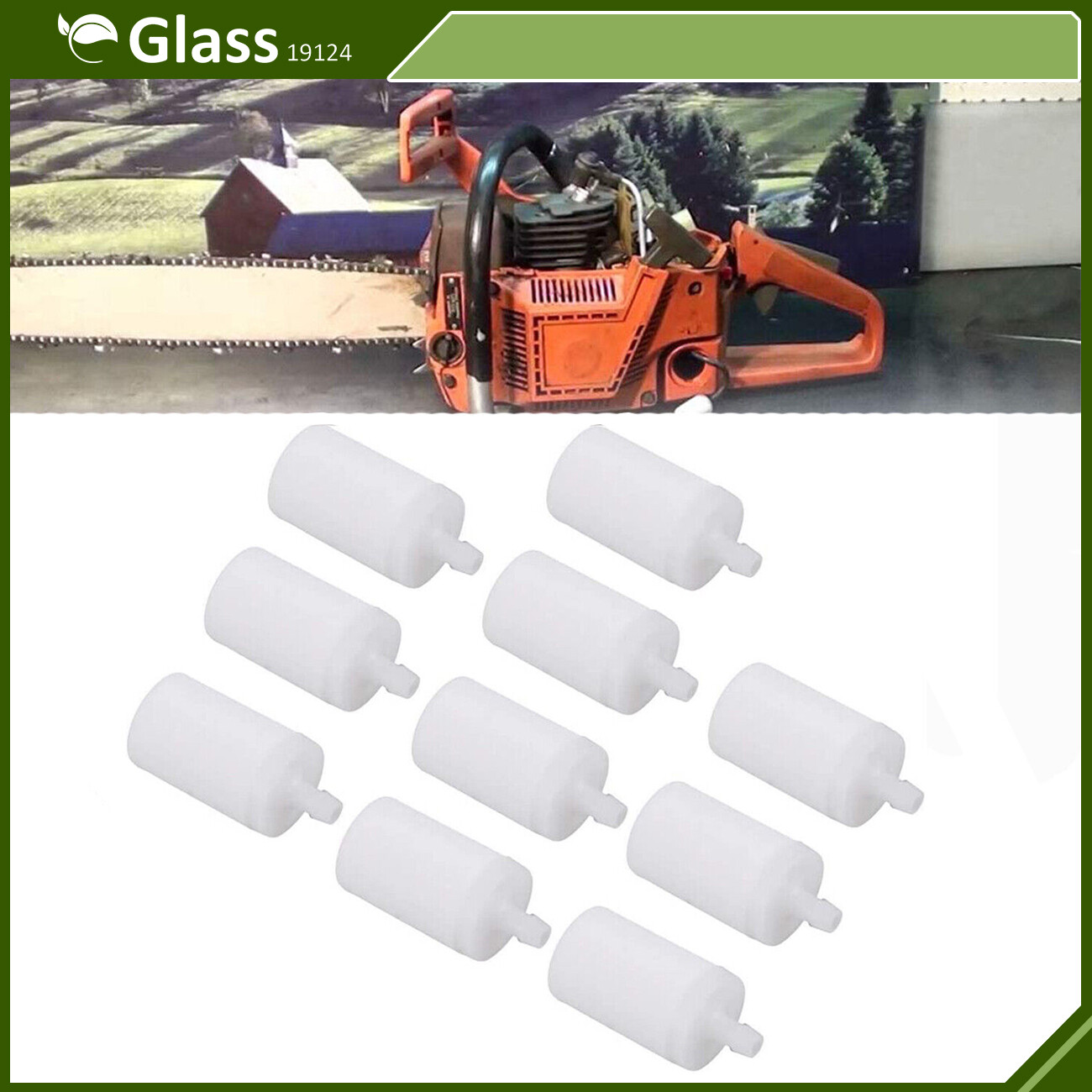 10 pcs Gas Fuel Filter 503443201 For Husqvarna Chainsaw 268 272 XP 345 350 351