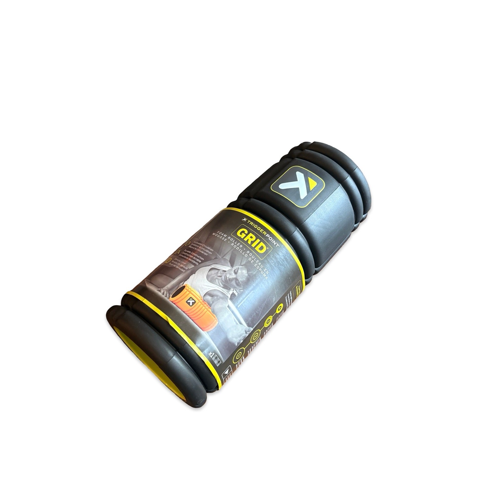 TriggerPoint GRID Foam Roller Level 2 Firmness 13" Black New Sealed Exercise
