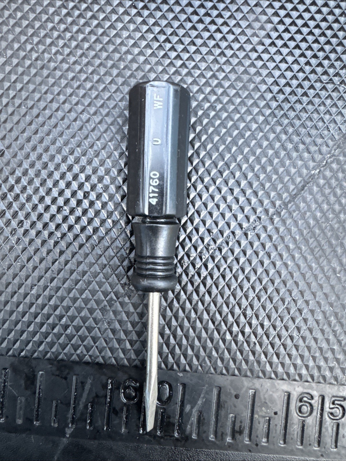 Rare Sears Craftsman USA Black Handle Flat Miniature Screwdriver 41760 Nos 1.5”