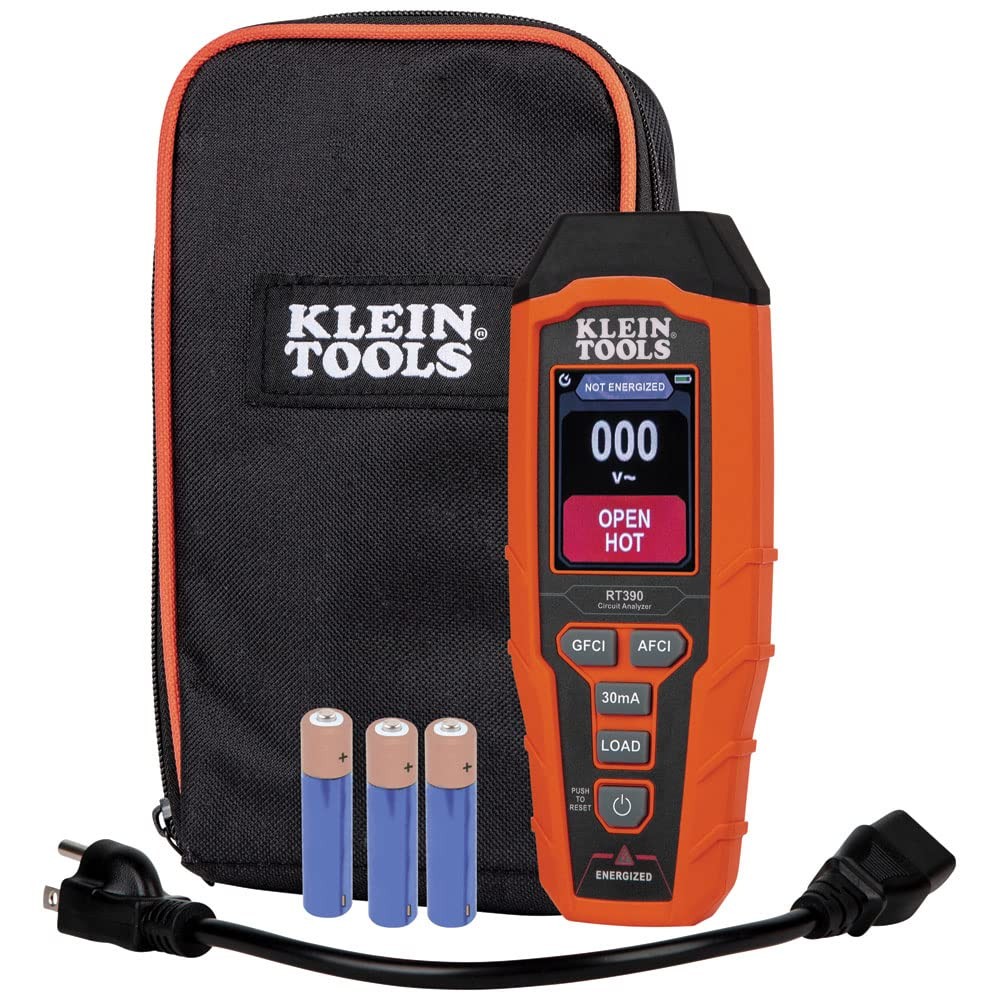 Klein Tools Circuit Tester Bundle with LCD Display, GFCI and AFCI black