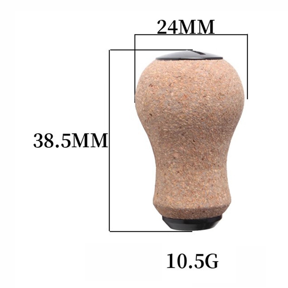 Fishing Reel Knob Gourd Shape Soft Rubber Cork Wood Designed for DAIWA Models