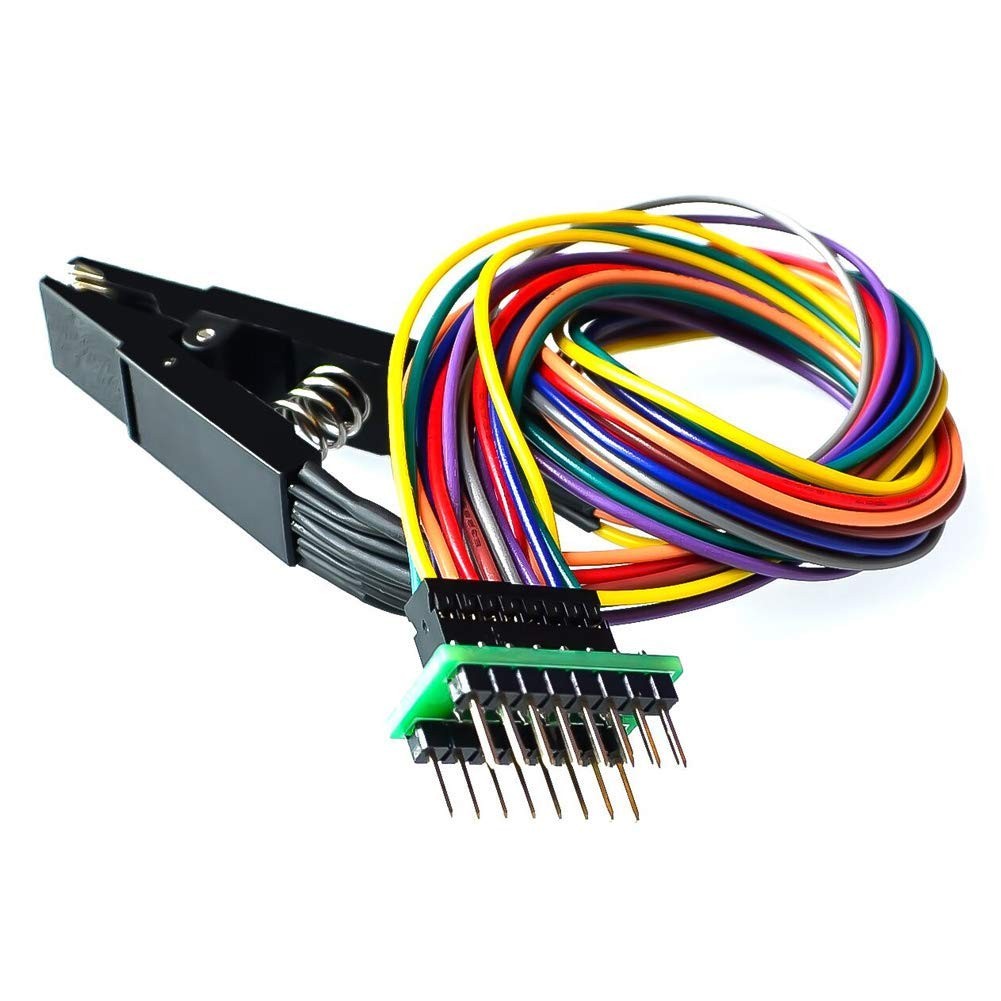 ACEIRMC SOP16 IC Test Clip, to 16 pins, Clip+Cable+Adapter Board