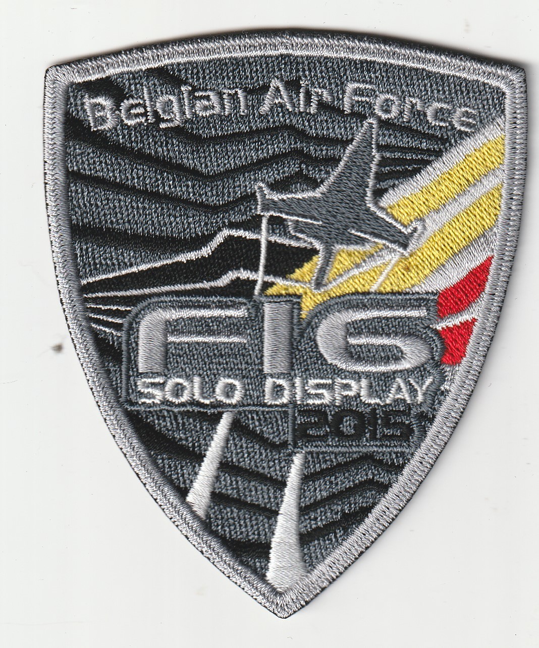 Belgian air force F-16 SOLO DISPLAY 2015 patch