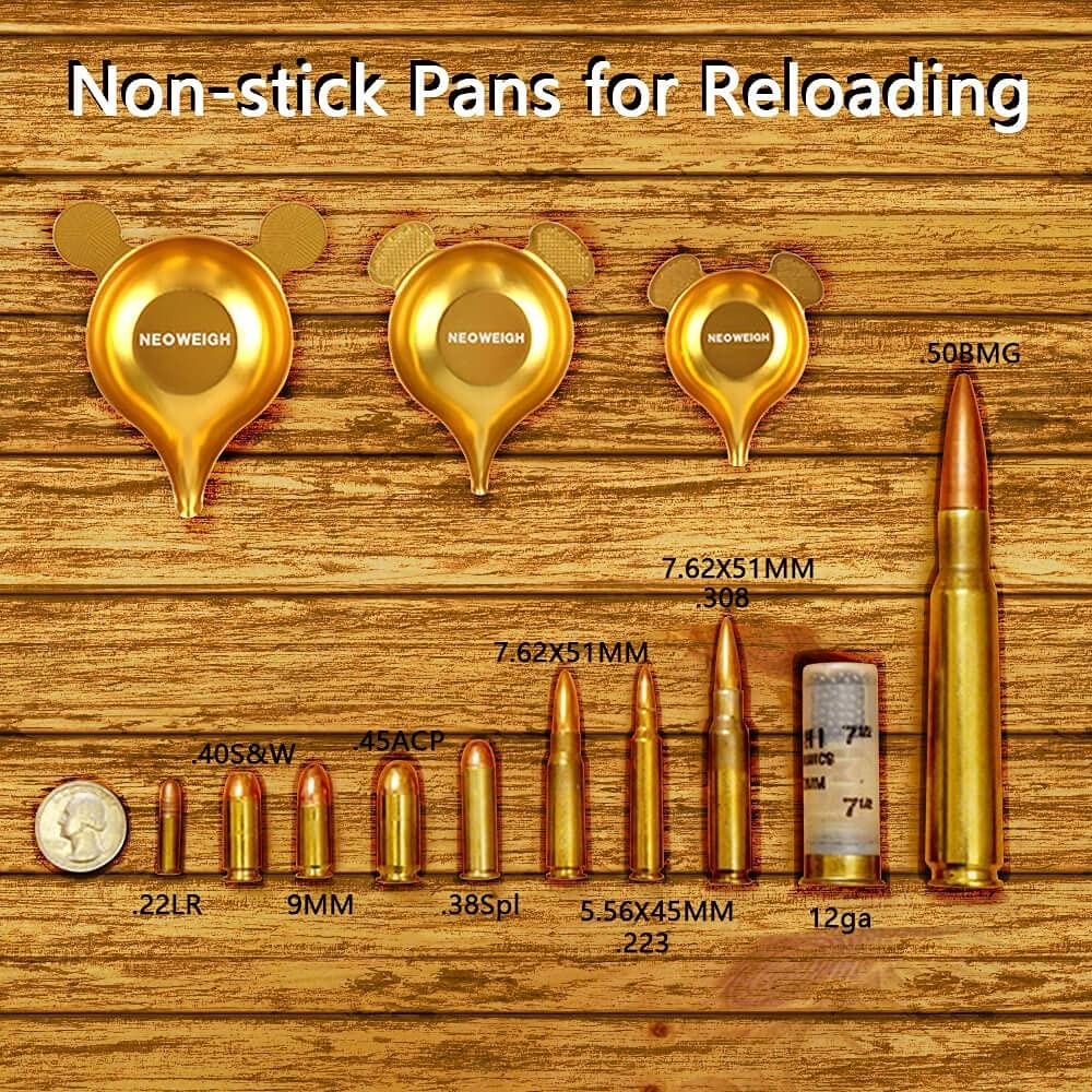 Powder Pans for Reloading, Scale Pan, Narrow Spout, Aluminum Pan Use with Scale,