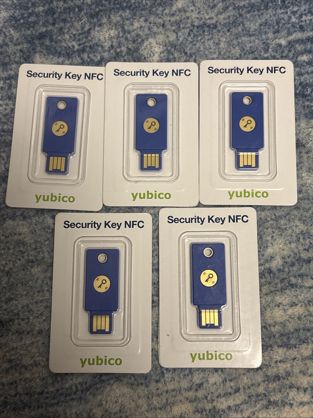 5 Yubico FIDO Security Key NFC USB-A Two Factor Authentication for USB & Mobile