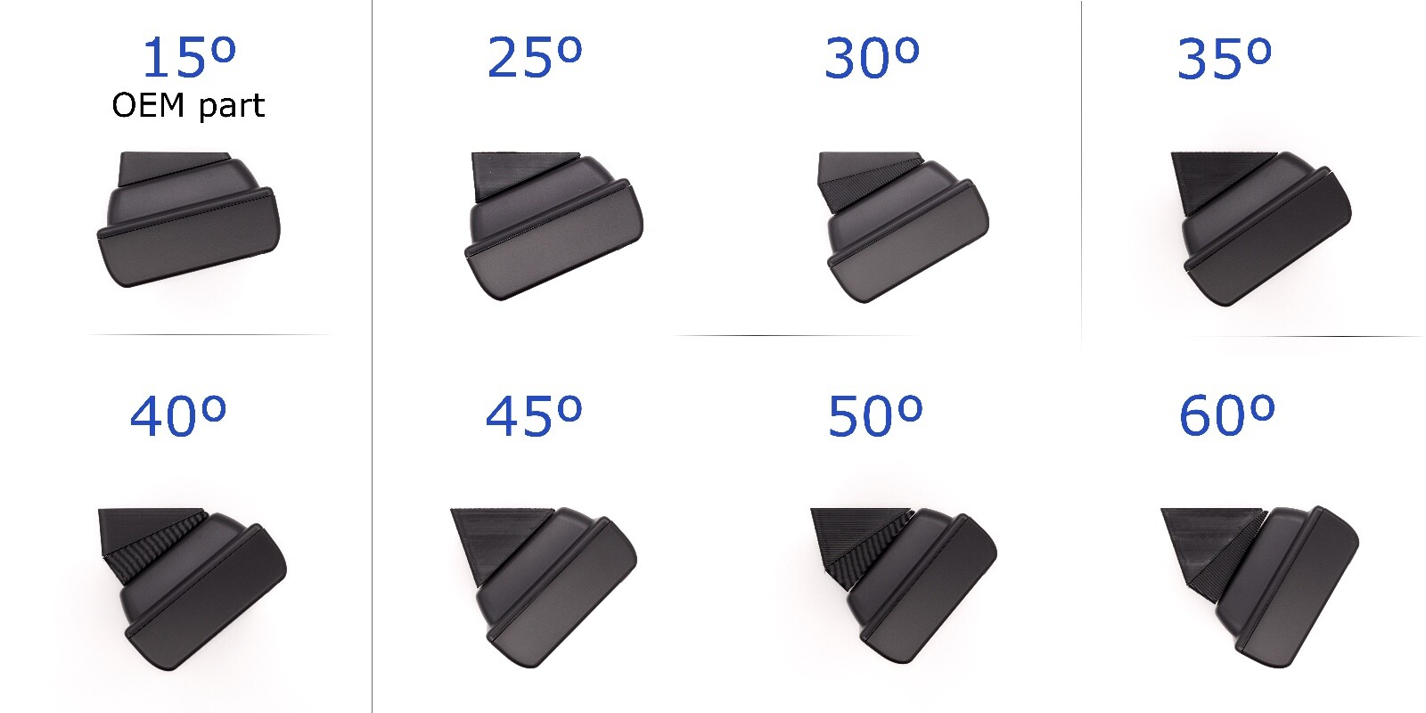 Eufy corner mount bundle (30º, 45º, 60º) for Wireless Eufy Doorbell E340