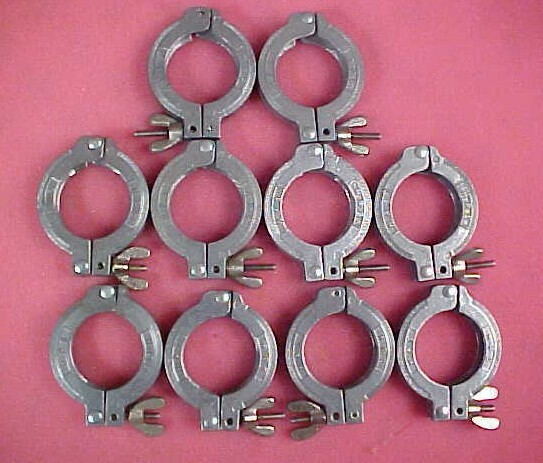 HPS VACUUM PRODUCTS KF-40 VACUUM CLAMP, LOT OF 10