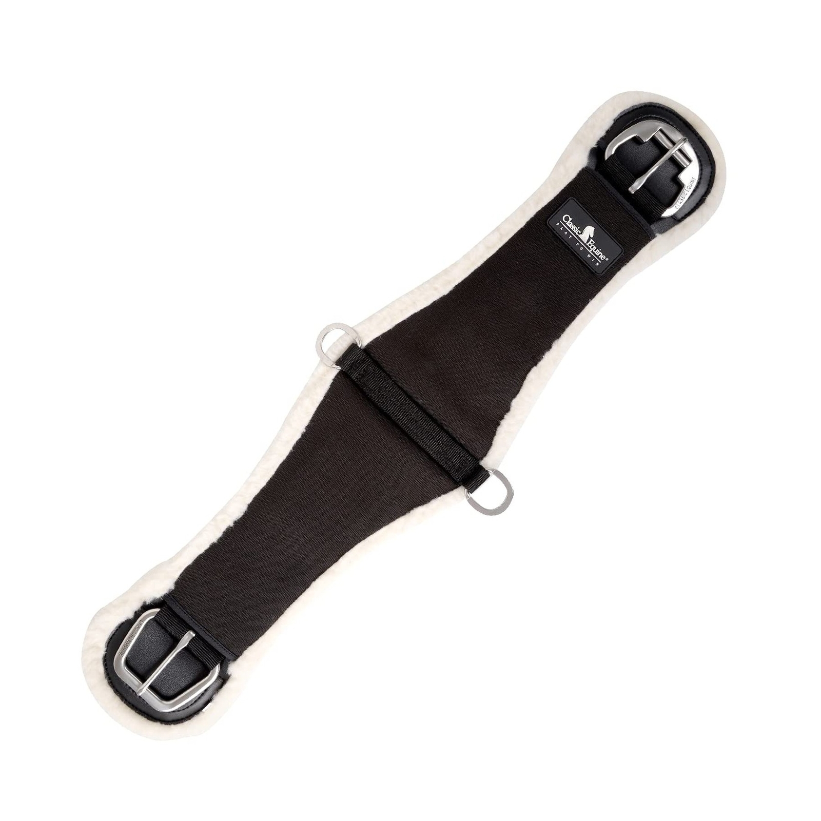Classic Equine Sensorflex Fleece Roper Cinch 3, 34-inch Black