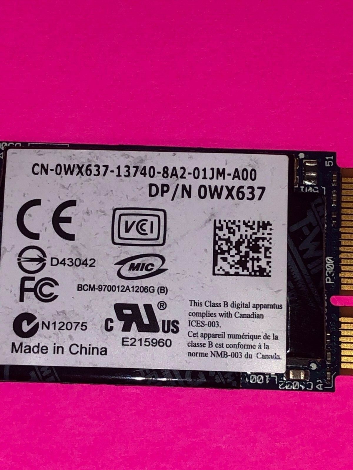 Genuine Dell Wireless Wifi HD Decoder Mini PCI-e Video Card WX637