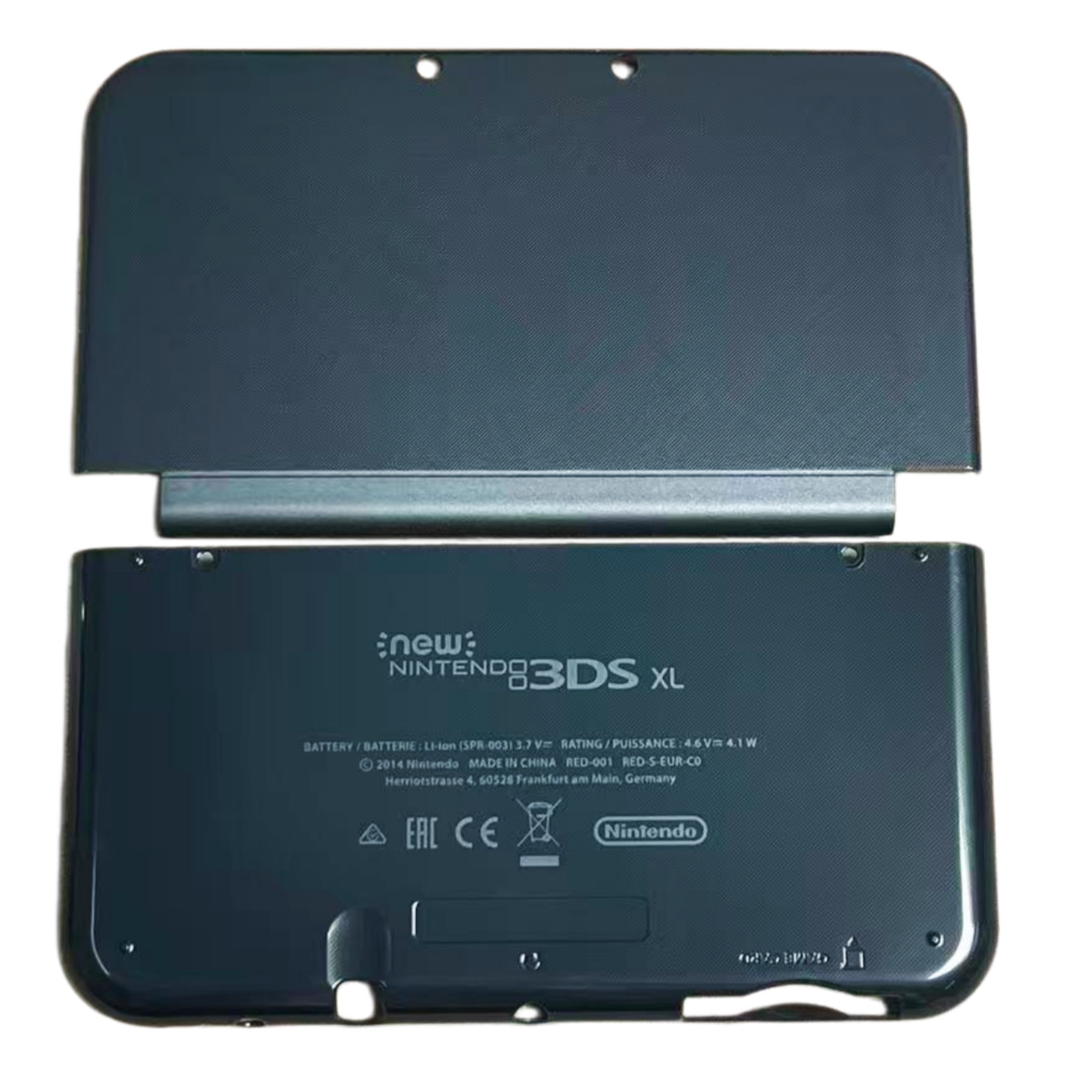For New Nintendo 3DS XL LL Black Housing Shell Front Back Case Top+ Bottom Cover