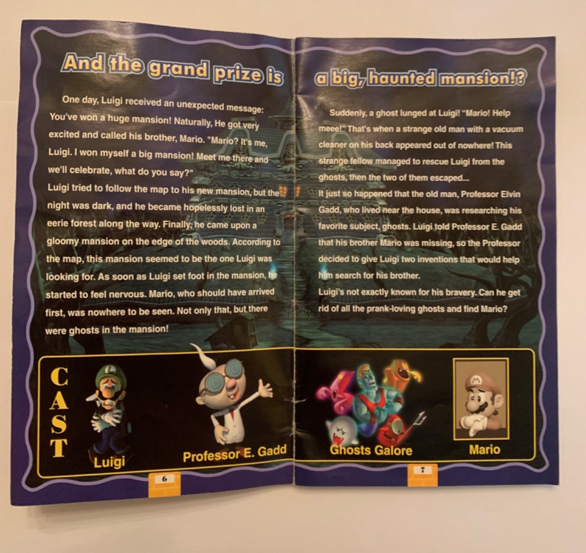 Luigi's Mansion *Manual Only* Instruction Booklet
