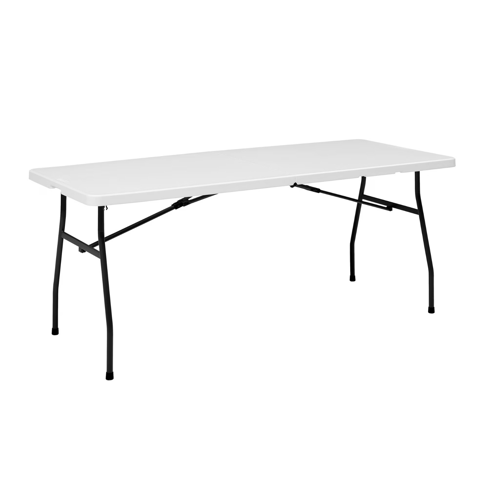 Mainstays 6 Foot Fold-in-Half Plastic Table Indoor Outdoor Scratch Resistant