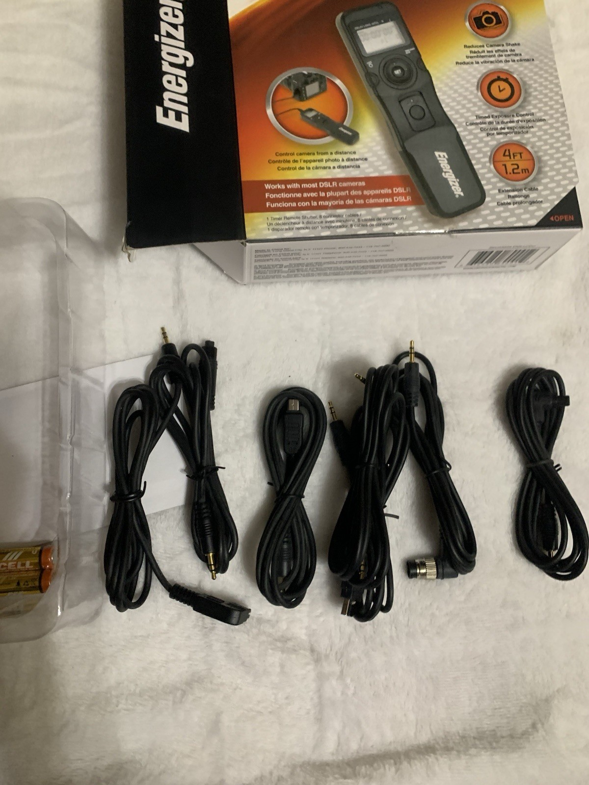 Energizer, Timer Remote Shutter, Works With Most DSLR Cameras, New