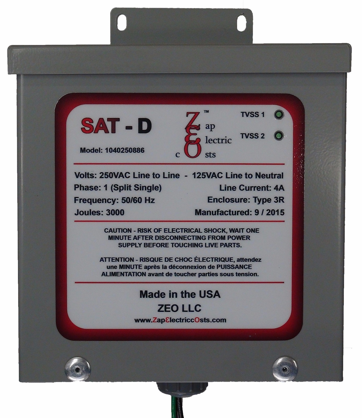 Whole House Surge Protector with TVSS, Energy Savings, Kvar Unit 1200