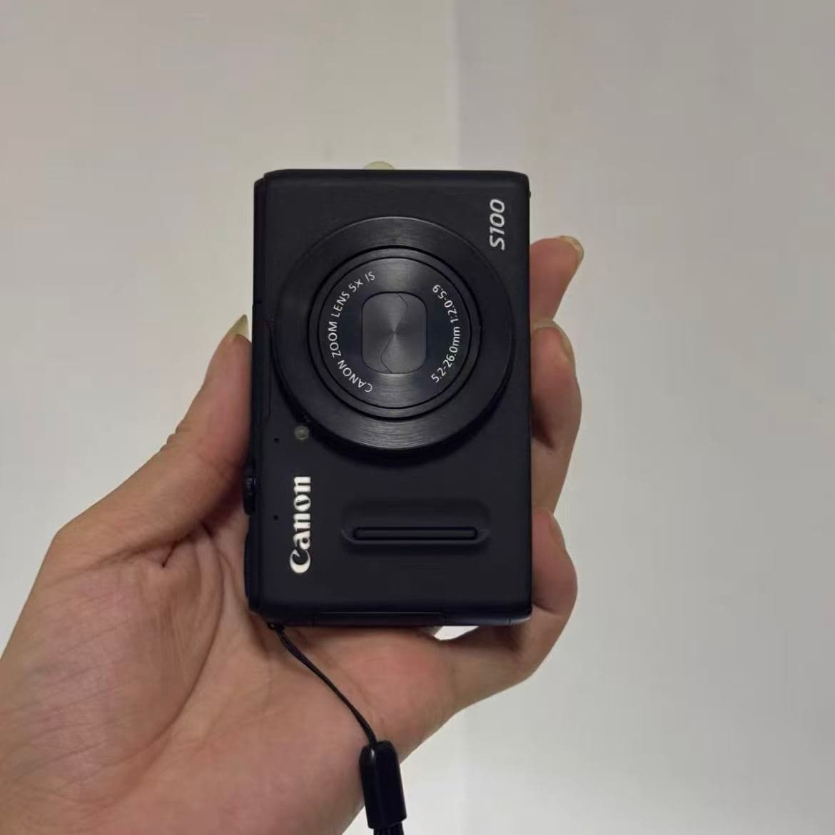 90%new Canon PowerShot S100 Digital Camera Black Charger SD Card Tested